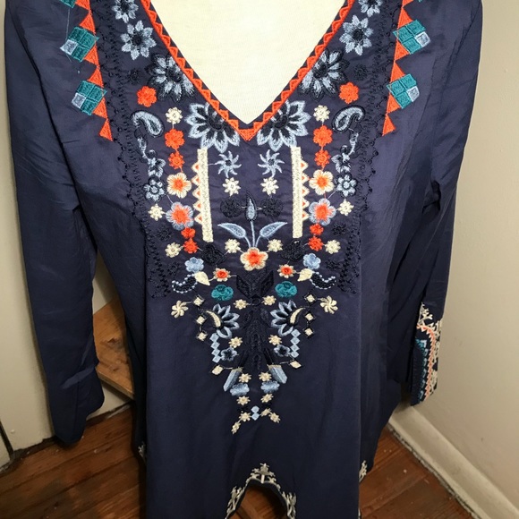BOHO Peasant Top-One Size - Picture 2 of 9